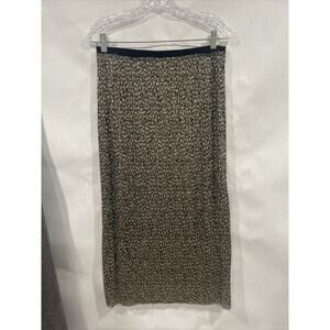 Maeve Anthropologie Gold Midi Skirt Pull On Shimmer Goddess Fairy Event Glam NEW